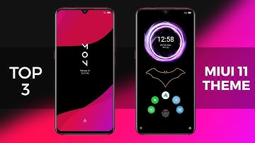MIUI 11 Top 3 Most Awaited Best Theme | No Third Party | Exclusive Feature MIUI 11 THEMES