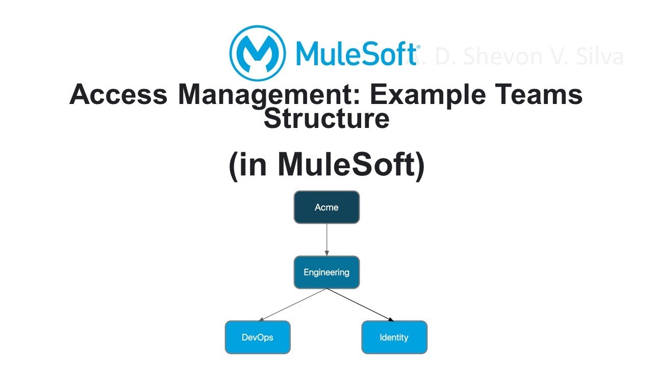 Access Management: Example Teams Structure (in MuleSoft) - YouTube