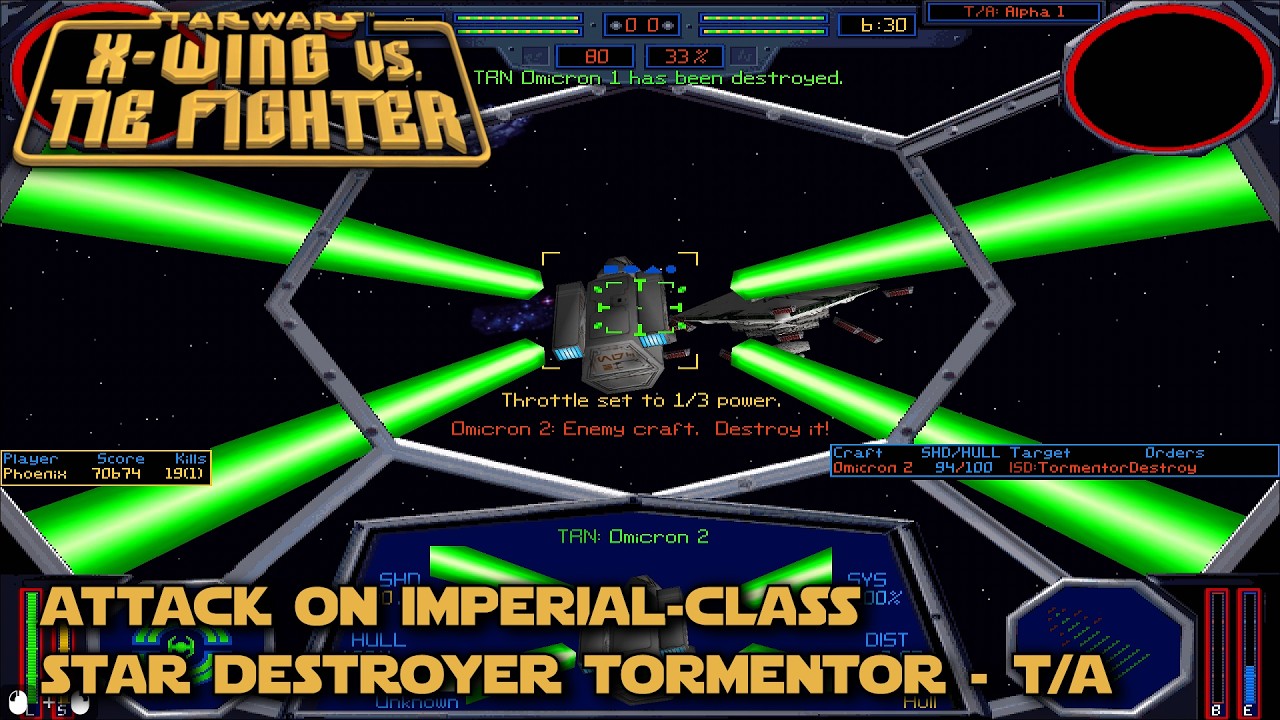 X-wing vs. TIE Fighter - Attack on Imperial-class Star Destroyer Tormentor - T/A