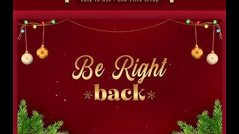 Red Gold Christmas Animated Stream Package: For Twitch Overlay, Kick, Facecam, Christmas Overlays