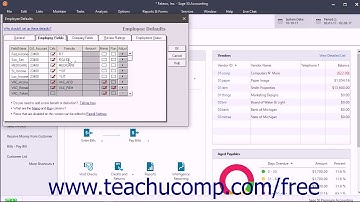 Sage 50 2018 Tutorial Setting Employee Defaults Sage Training