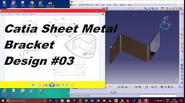 Catia sheet Metal (Bracket design) 1st part