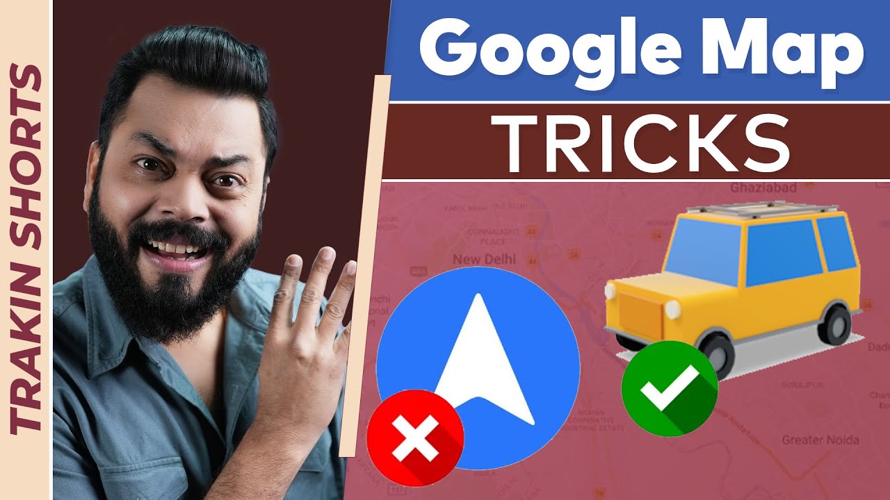 ⁣गूगल मैप्स के बारे में ये कोई नहीं बताएगा | Hidden Google Maps Tricks ⚡ #TrakinShorts #Shorts