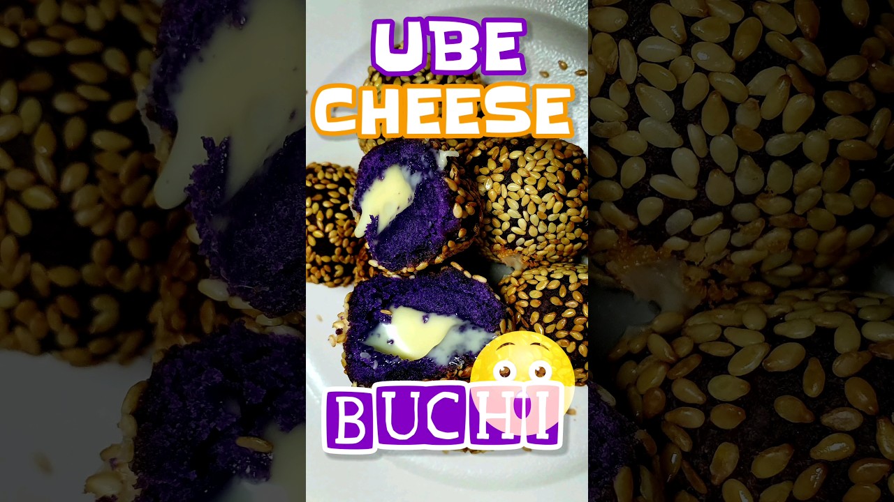 👩‍🍳 UBE CHEESE BUCHI | Filipino dessert | Sweet, Chewy & Cheesy 🧀