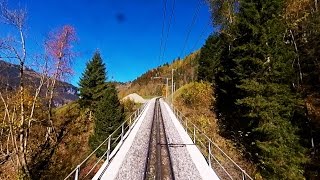 Lauterbrunnen to Kleine Scheidegg
Drivers eye view
Train tracks 
Trees
Ski