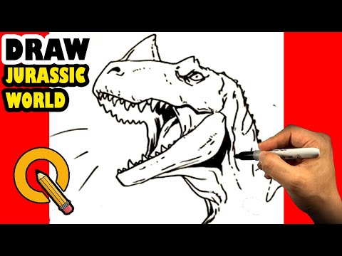 How to Draw JURASSIC WORLD - Ceratosaurus