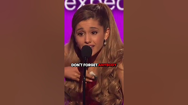 Ariana Grande Gives the Fastest Speech Ever #celebrity #fashion#celebritygossip #hollywood