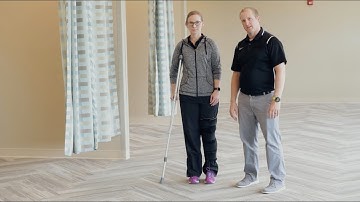 Crutch use: Single-crutch technique