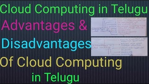 Degree 3rd year 6th semester ☁ Cloud computing Unit1 Advantages and Disadvantages of CloudComputing