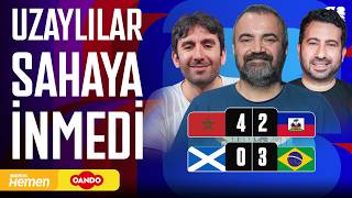 🔴 CANLI | Lider Belli Oldu: 🏴󠁧󠁢󠁳󠁣󠁴󠁿 İskoçya 0-3 Brezilya 🇧🇷, 🇲🇦 Fas 4-2 Haiti 🇭🇹 | Gece Kulübü #16