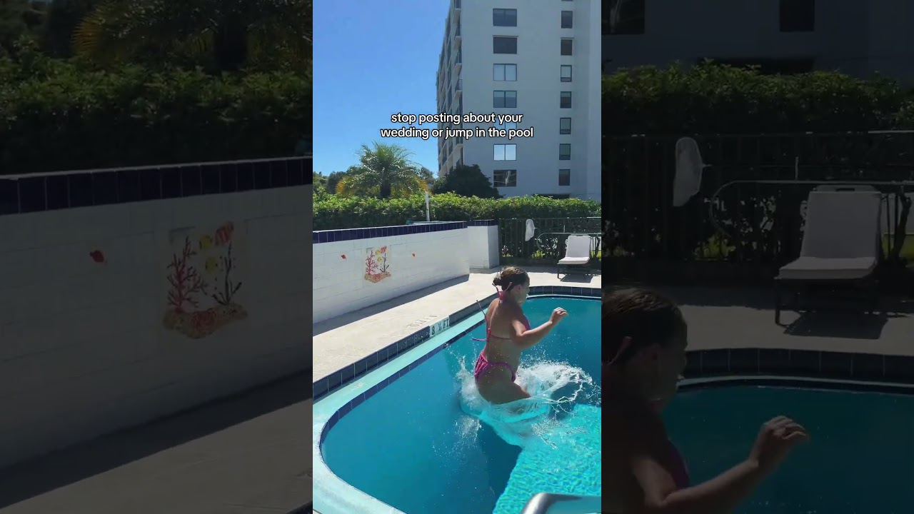 I'm going to be jumping in the pool for a while I guess🤣 #Relationship #couple #trend #wedding #gir