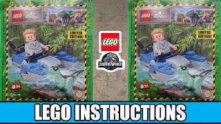LEGO Instructions - Jurassic World Magazine - 122331 - Owen with Swamp Speeder and Raptor