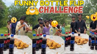 Funny Bottle Flip Food Challenge | Funny Games | Challenge Games