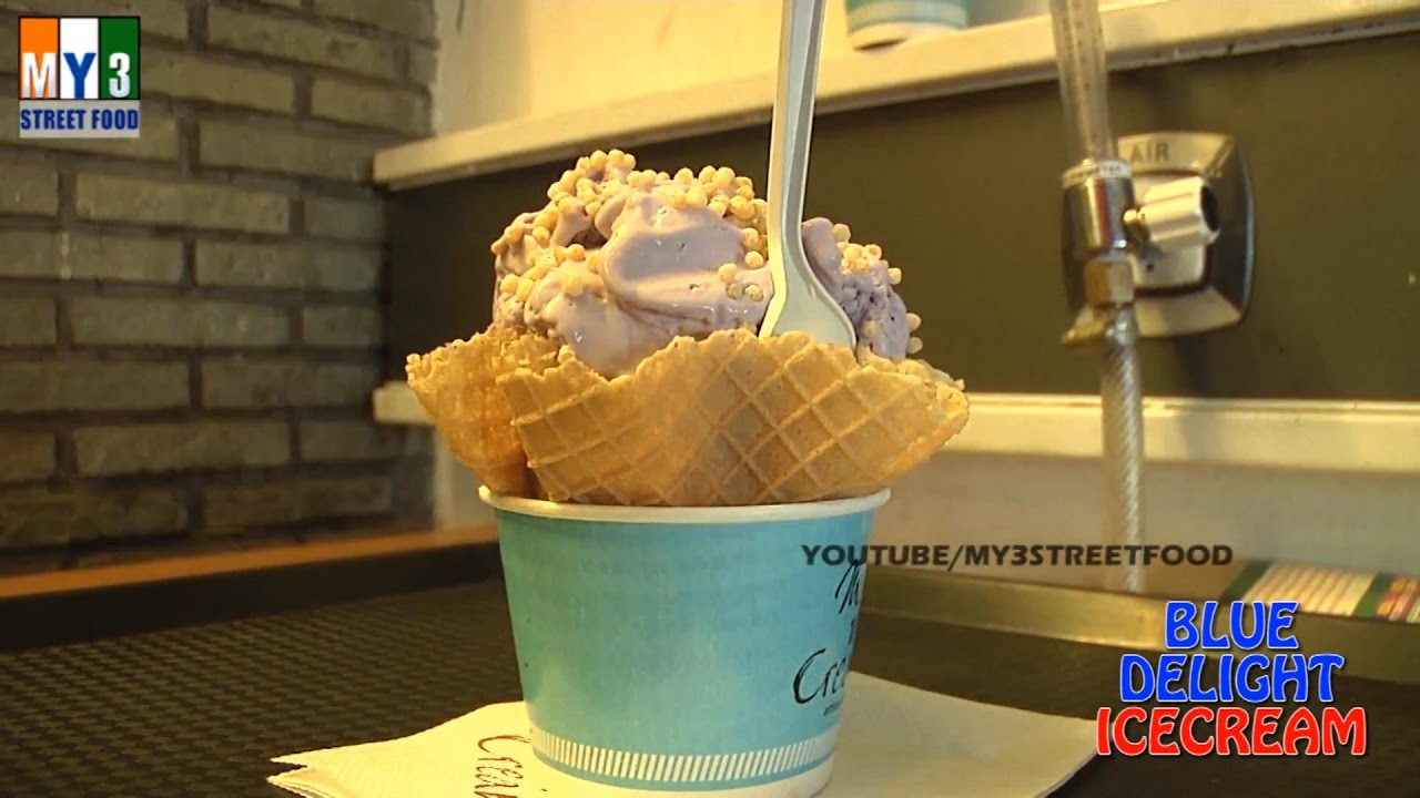 REALLY NEW WAY OF MAKING ICE CREAM | Blue Delight Ice Cream street food | STREET FOOD