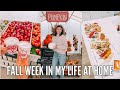 VLOG | fall week in my life at home: cheeseboard tutorial, apple orchard & new haircut!