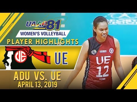 UAAP 81 WV: Roselle Baliton scores 14 points to lead UE past AdU | April 13, 2019 volleyball player highlights