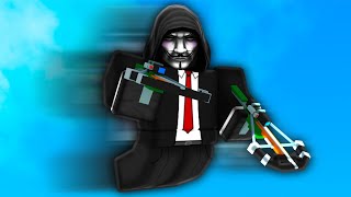 I became a HACKER with ARCHER KIT in Roblox Bedwars..