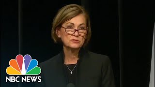 Iowa Gov. Reynolds Issues Statewide Mask Mandate Amid Rising Covid Cases | NBC News NOW