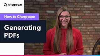 How to generate a PDF in Cheqroom