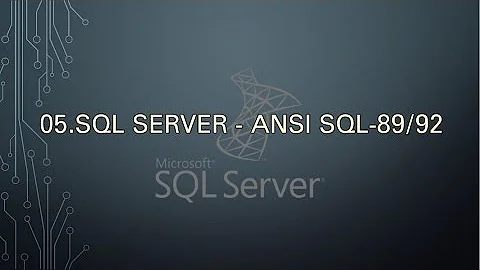 O que é o padrão ANSI SQL?