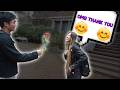 i gave roses to random college girls and this happened...