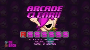 Bleed - Arcade Clear: Very Hard (4 hits: 0-0-1-1-2-0-0)