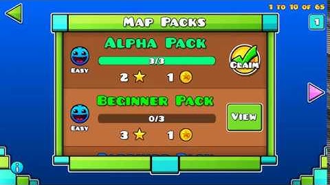 Geometry dash - Alpha pack all coins walkthrough!