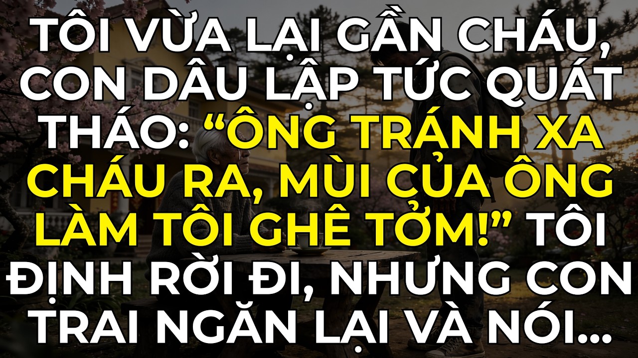 Con dâu quát tháo: “Ông tránh xa cháu ra, mùi của ông làm tôi ghê tởm!”...