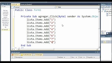 Manejo de ListBox, Visual Basic .net