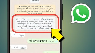 Use A Default Timer For Disappearing Messages In Whatsapp screenshot 3