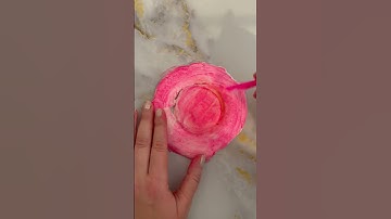 Circle Air Dry Clay Dalgona Cookie #shorts #dalgona #guessthecolor