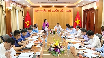 Đoàn công tác Tiểu ban Văn kiện Đại hội XIII của Đảng làm việc với Đảng đoàn MTTQ Việt Nam