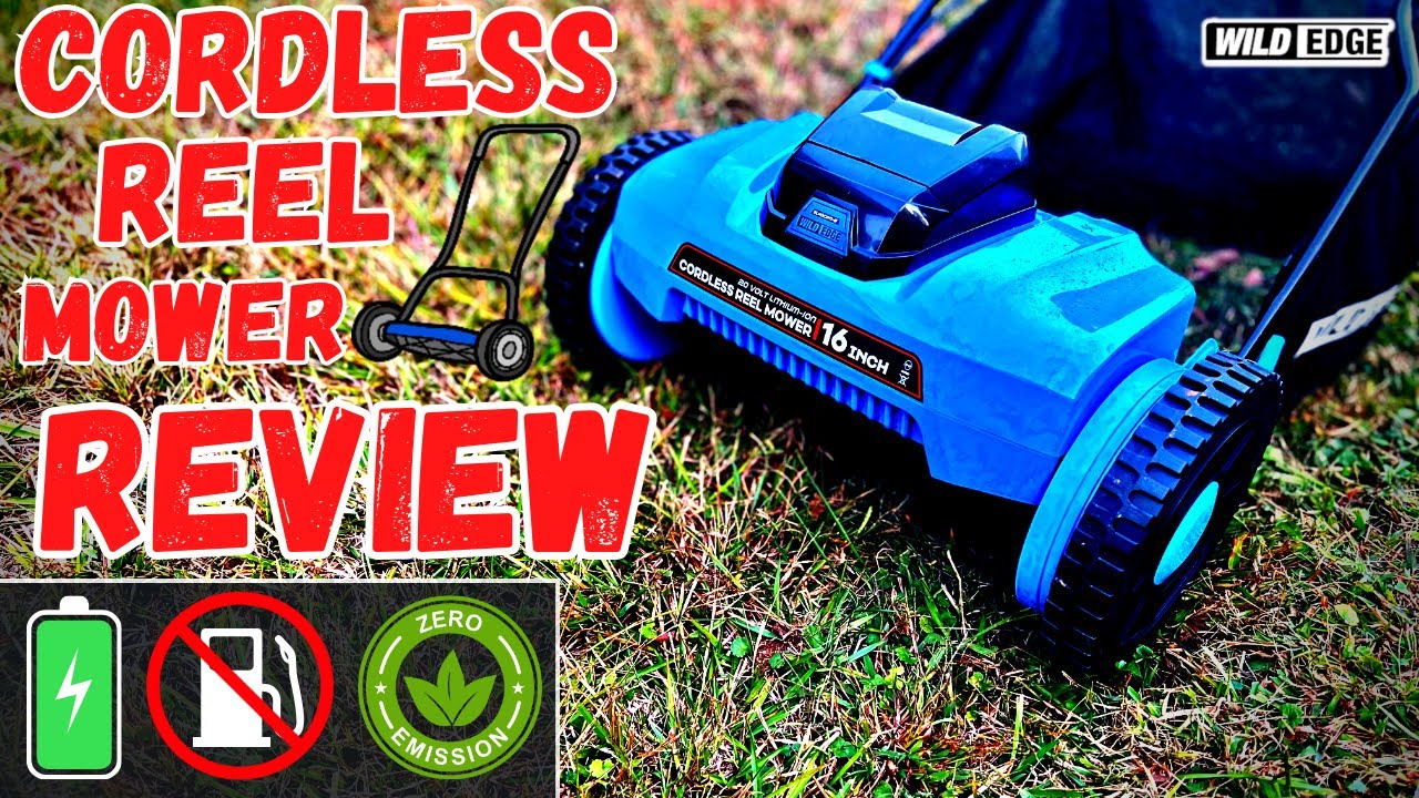 Battery Powered Cordless Reel Mower - Testing/Review 