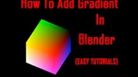 How To Add Gradient In Blender 2.83-Beginner Tutorial(GRAPHICS GuRu)