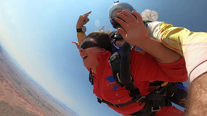 ANGELA HARTER - Tandem Skydive in Las Vegas at Sky...