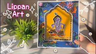 Lord Krishna lippan art✨| DIY lippan art