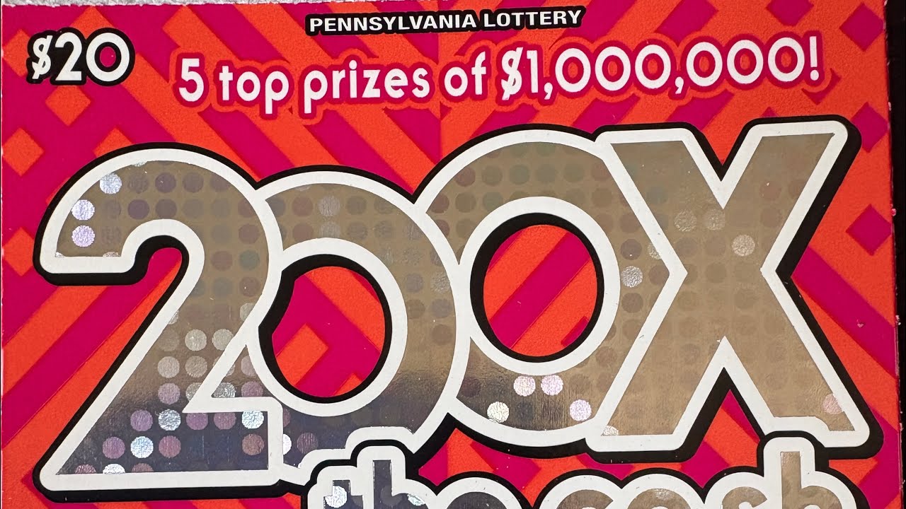 $1 MILLION - 200X THE CASH - PA LOTTERY SCRATCH OFF TICKET - PA LOTTERY ...