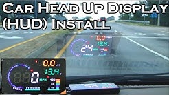 Car Head Up Display - A8 5.5" OBDII HUD - Review and Install - GearBest 