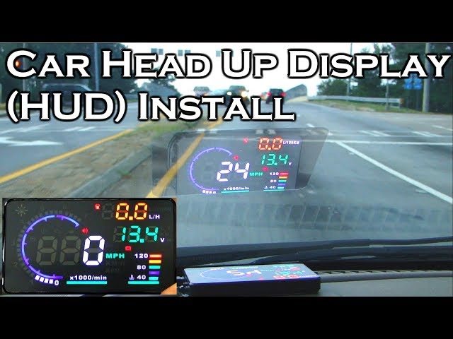 Car Head Up Display 5.5 OBDII HUD - Full Review & Install 