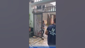 Cải tạo cổng cũ thành cổng tự động!  #congtudong #nhadep #cổng_tự_động