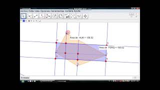 Rectángulo equivalente a trapezoide.