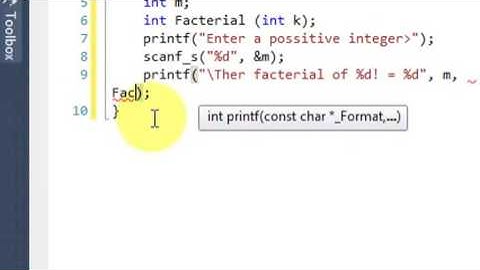 recursion in C programming language