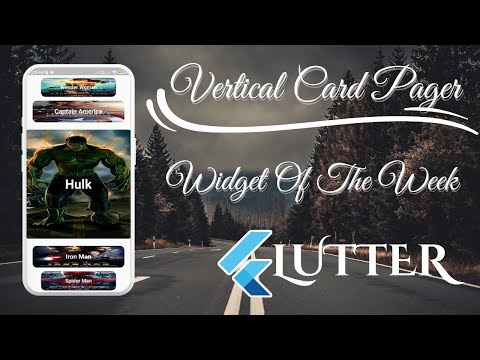 Flutter Widget Of The Week. Vertical Card Pager With Animation.