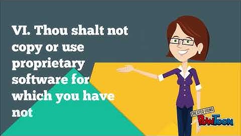 The Ten Commandments of Computer Ethics - Korra