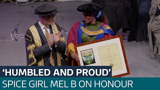Mel B awarded honorary doctorate for domestic abuse campaigning | ITV News