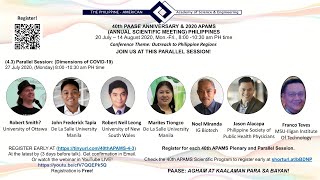 40th APAMS: Parallel Session 4.3 Dimensions of COVID19