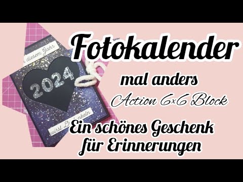 Geschenkidee* Kalender 2024* DIY* Action 6×6 Block* - YouTube