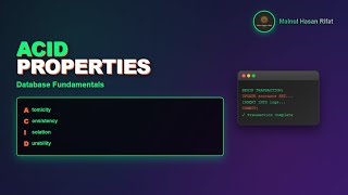 ACID Properties Explained | Database Fundamentals Tutorial