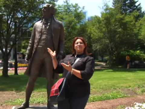 Pebbles Tours the Quincy College Campus