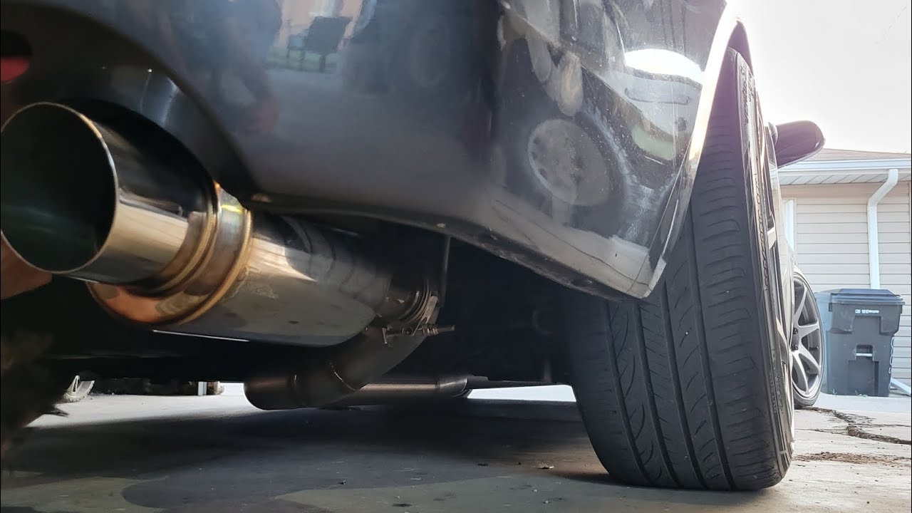 Turbo TSX 3 inch exhaust - vibrant muffler only - YouTube